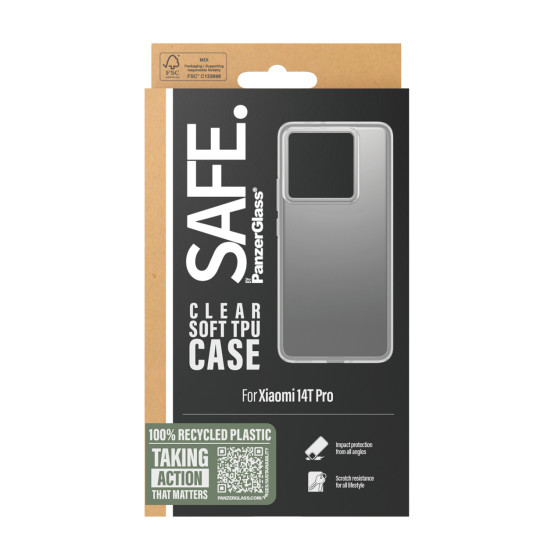 Гръб Safe Case за Xiaomi 14T Pro 5G - Прозрачен