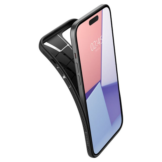 Гръб Spigen Liquid Air за iPhone 15 Plus - Черен