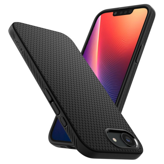 Гръб Spigen Liquid Air за iPhone 16E - Черен