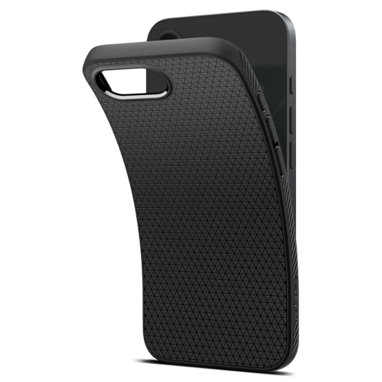Гръб Spigen Liquid Air за iPhone 16E - Черен