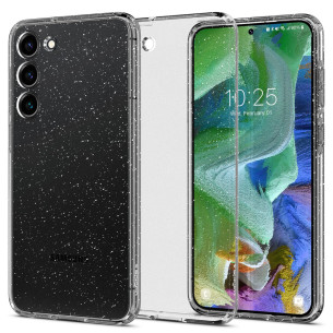 Гръб Spigen Liquid Crystal Glitter за Samsung Galaxy S23 Plus - Прозрачен с блясък
