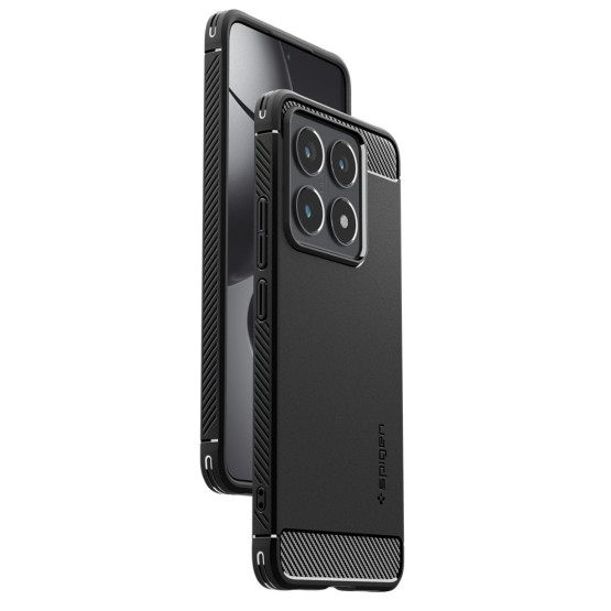 Гръб Spigen Rugged Armor за Xiaomi 14T Pro - Черен