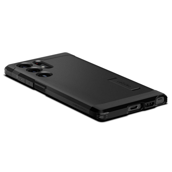 Гръб Spigen Tough Armor за Samsung Galaxy S23 Ultra - Черен