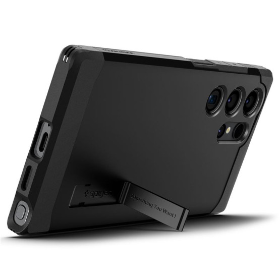 Гръб Spigen Tough Armor за Samsung Galaxy S24 Ultra - Черен