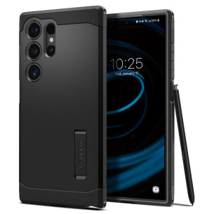 Гръб Spigen Tough Armor за Samsung Galaxy S24 Ultra - Черен