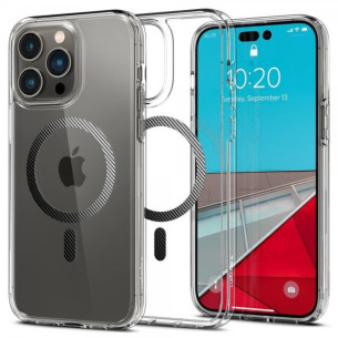 Гръб Spigen Ultra Hybrid Mag за iPhone 14 Pro Max - Прозрачен/Карбон