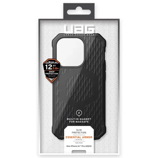 Гръб UAG Essential Armor MagSafe за iPhone 14 Pro - Черен