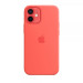 Оригинален гръб Apple Silicone Magsafe Cover за iPhone 12 Mini - Pink Citrus, MHKP3ZM/A