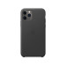 Оригинален гръб Leather за Apple iPhone 11 Pro Max - Черен