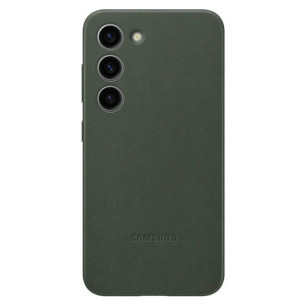 Оригинален гръб Samsung Leather Cover за Galaxy S23, Зелен, EF-VS911LGEGWW