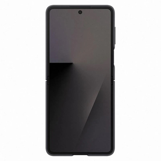Оригинален гръб Samsung Silicone Cover with Ring за Galaxy Z Flip 7 - Черен, EF-PF766TBE