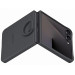 Оригинален гръб Samsung Silicone Cover with Ring за Galaxy Z Flip 7 - Черен, EF-PF766TBE