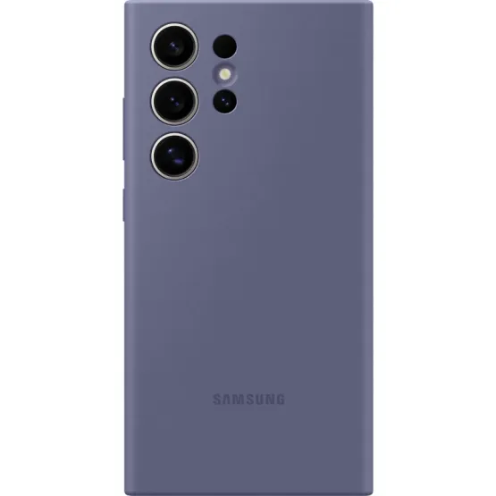 Оригинален гръб Samsung Silicone Cover за Galaxy S24 Ultra - Лилав, EF-PS928TVE