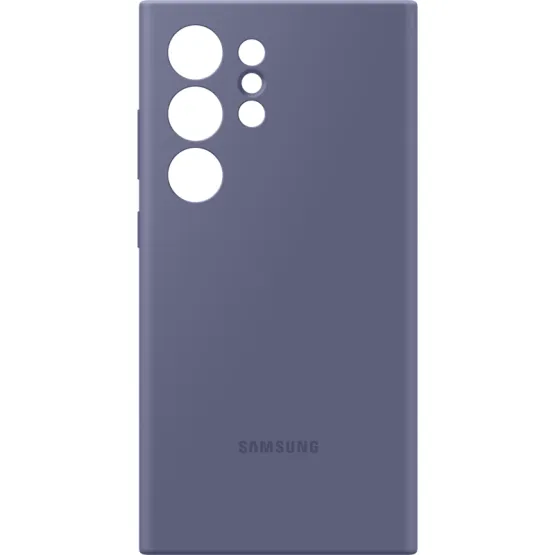 Оригинален гръб Samsung Silicone Cover за Galaxy S24 Ultra - Лилав, EF-PS928TVE