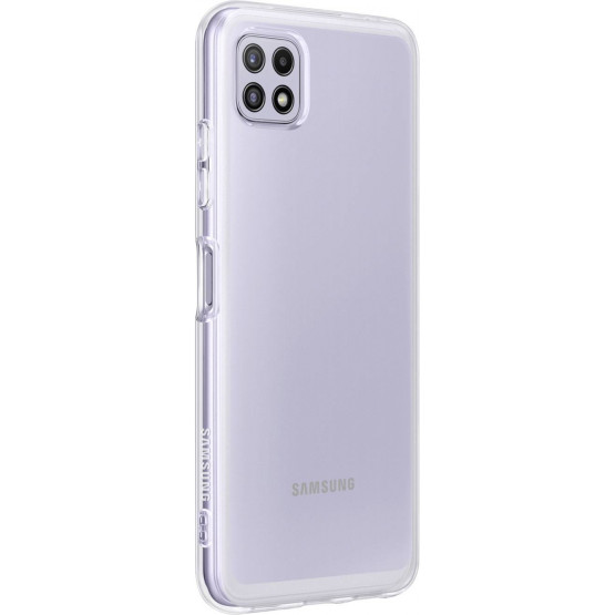Оригинален гръб Samsung Soft Clear Cover за Galaxy A22 5G - Прозрачен, EF-QA226TTE