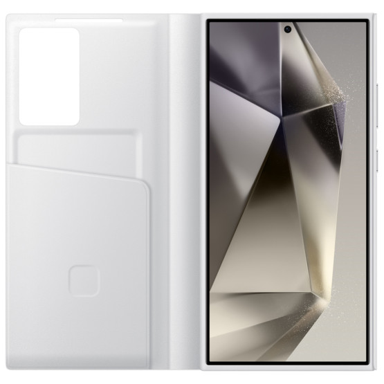 Оригинален калъф Samsung Smart View Case за Galaxy S24 Ultra - Бял, EF-ZS928CWE