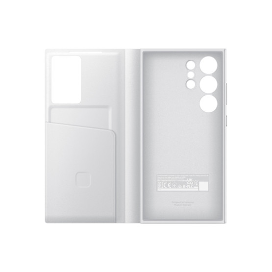 Оригинален калъф Samsung Smart View Case за Galaxy S24 Ultra - Бял, EF-ZS928CWE