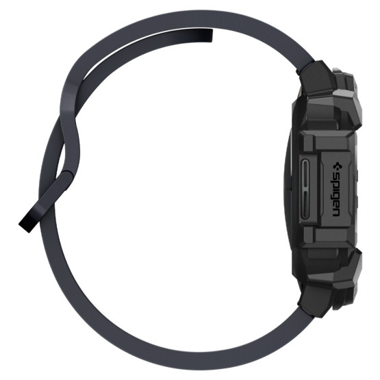 Удароустойчив протектор Spigen Rugged Armor за Samsung Galaxy Watch7 44mm - Черен