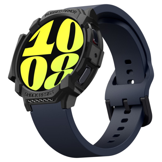 Удароустойчив протектор Spigen Rugged Armor за Samsung Galaxy Watch7 44mm - Черен