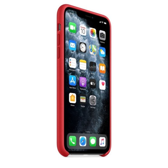 Гръб Apple Silicone Cover за iPhone 11 Pro - Червен, MWYH2ZM/A