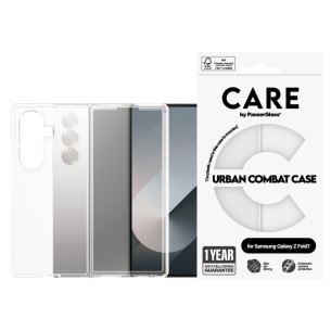 Гръб Care by PanzerGlass за Samsung Galaxy Z Fold 7, Flagship Case, Urban Combat, Прозрачен