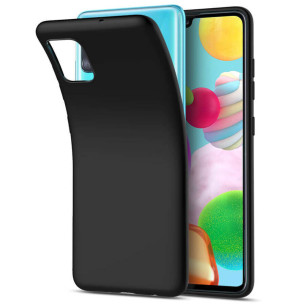 Гръб Forcell Silicone Lite за Samsung Galaxy A41 - Черен