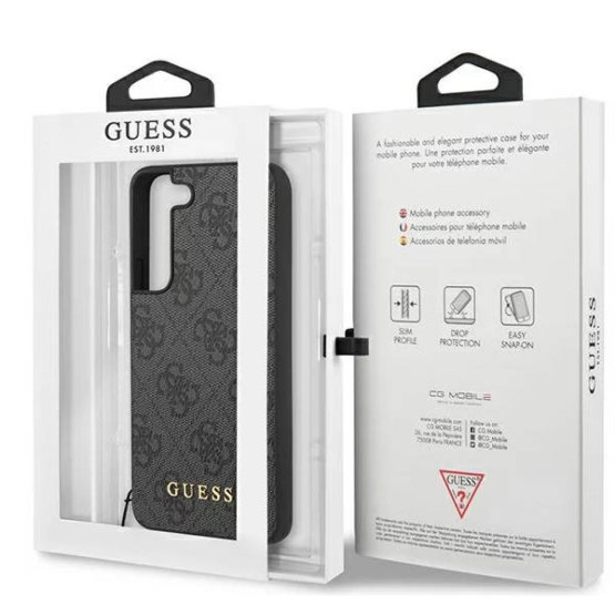 Гръб Guess 4G Charms Case за Samsung Galaxy S23 Plus - Сив