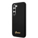 Гръб Guess Liquid Silicone Metal Logo Case за Samsung Galaxy S23 - Черен