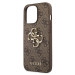 Гръб Guess PU 4G Metal Logo Case за iPhone 13 Pro Max - Кафяв