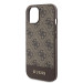 Гръб Guess PU 4G Stripe MagSafe Case за iPhone 15 - Кафяв