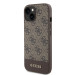 Гръб Guess PU 4G Stripe MagSafe Case за iPhone 15 - Кафяв