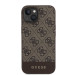Гръб Guess PU 4G Stripe MagSafe Case за iPhone 15 - Кафяв