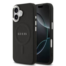 Гръб Guess PU Saffiano MagSafe Case за iPhone 17 - Черен