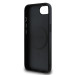 Гръб Guess за iPhone 16E, PU, Grained, 4G Metal Logo, Черен