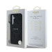 Гръб Guess за Samsung Galaxy S25 Plus, PU, Leather 4G, Colored Ring MagSafe Case, Черен