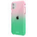 Гръб Holdit Seethru Case за iPhone 11/XR - Grass green/Bright Pink