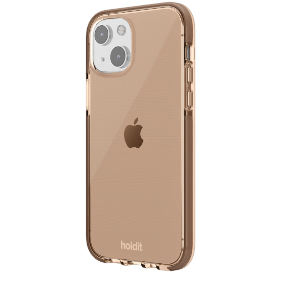 Гръб Holdit Seethru Case за iPhone 13/14 - Кафяв