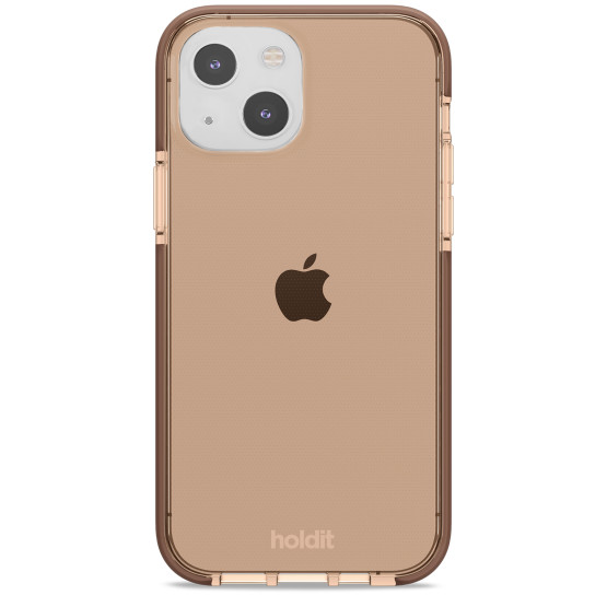 Гръб Holdit Seethru Case за iPhone 13/14 - Кафяв