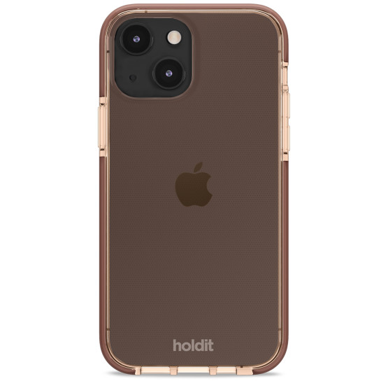 Гръб Holdit Seethru Case за iPhone 13/14 - Кафяв