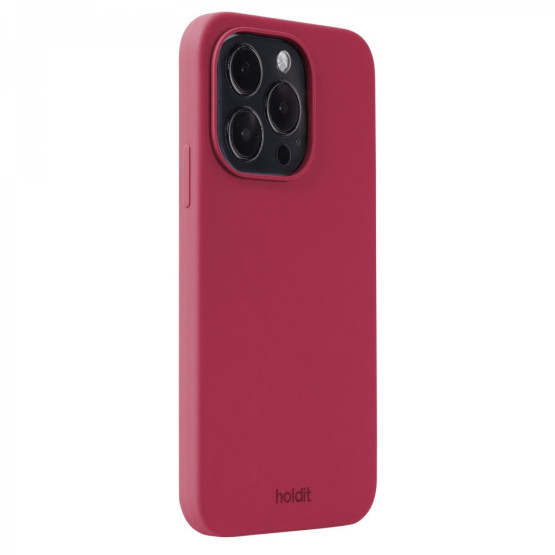 Гръб Holdit Silicone Case за iPhone 14 Pro - Бордо