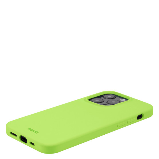 Гръб Holdit Silicone Case за iPhone 14 ProMax - Acid Green