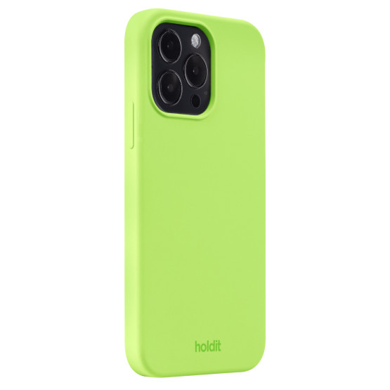 Гръб Holdit Silicone Case за iPhone 14 ProMax - Acid Green