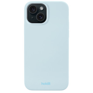 Гръб Holdit Silicone Case за iPhone 15 - Mineral Blue