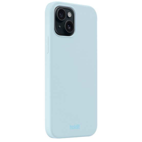 Гръб Holdit Silicone Case за iPhone 15 - Mineral Blue