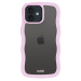 Гръб Holdit Wavy Case iPhone за 12/12 Pro - Лилава рамка
