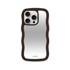 Гръб Holdit Wavy Case за iPhone 14 Pro - Chocolate/Mirror