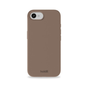 Гръб Holdit за iPhone 16e, Silicone Case ,Кафяв
