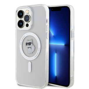 Гръб Karl Lagerfeld IML Choupette MagSafe Case за iPhone 15 Pro Max - Порзрачен
