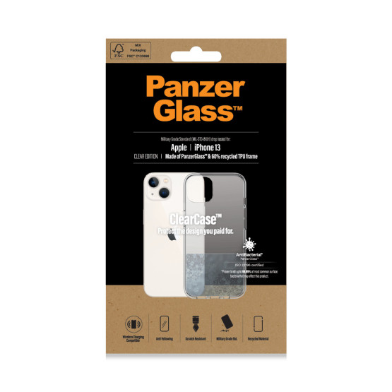 Гръб PanzerGlass ClearCase за Iphone 13 - Прозрачен
