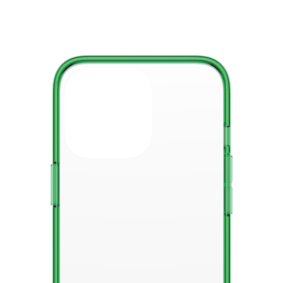 Гръб PanzerGlass за IPhone 13 Pro, ClearCase - Зелена рамка
